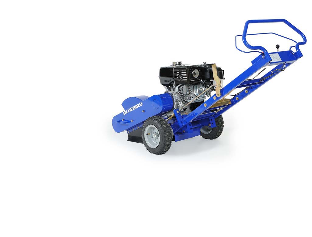 BlueBird SG13 stump grinder side view