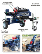 Iron & Oak BHVH2418GX 24-ton log splitter features and specifications