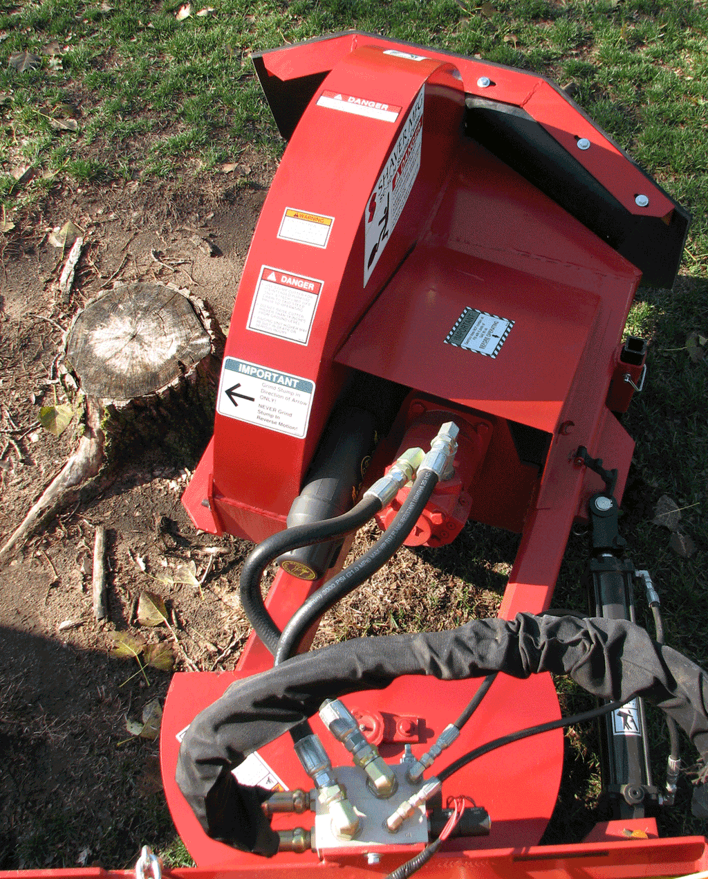 Shaver SC-50-H stump grinder alternate view