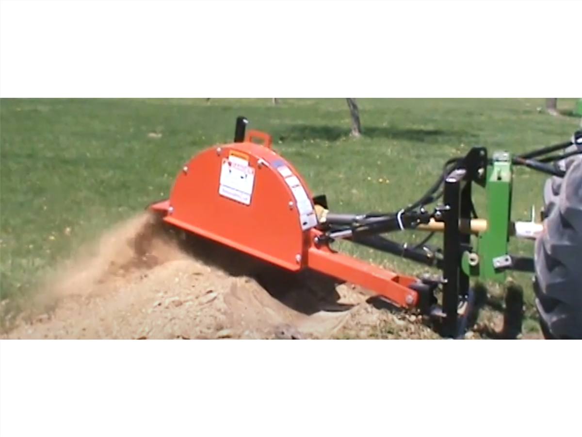 Worksaver SG-36A stump grinder alternate view